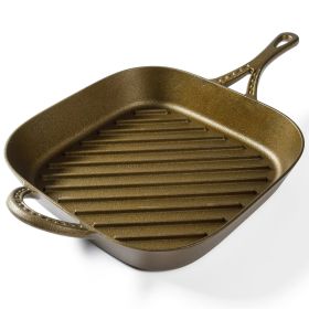 Wanda June Home By Miranda Lambert 11 Inch Cast Iron Pre-Seasoned Square Grill Pan in Bronze