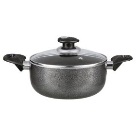 Brentwood 6 Quart Non-Stick Aluminum Dutch Oven in Black