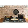 5-Piece Cast Iron Cookware Set with Dutch Oven Griddle and Skillets Made in USA