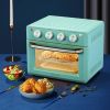 Modern Space Saving Countertop Kitchen Convection Toaster Oven Air Fryer - Teal