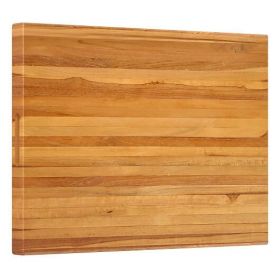 Teak Wood Cutting Board Extra Large 24 Inch Reversible Cutting Board with Handle