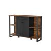 Farmhouse Rustic Wood Buffet Dining Sideboard Storage Cabinet