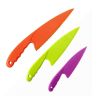 Set of 3 Plastic Kitchen Knife for Kids, Safe Nylon Cooking Knives for Children, for Fruit, Bread, Cake, Pastry, Salad or Lettuce