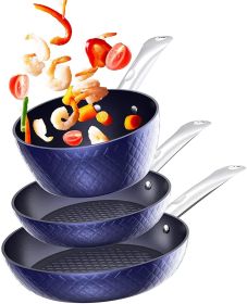 Nonstick Ceramic Blue Cookware Set