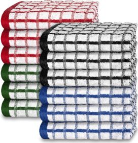 12 Pack Premium Dish Cloths for Kitchen - Multi color