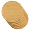 Chopping Boards 6 pcs √ò15.7"x0.6" Bamboo