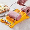 1pc Stainless Steel Egg Cutter; 10 Piece Cutter, Fruit, Onions, Spam and more.